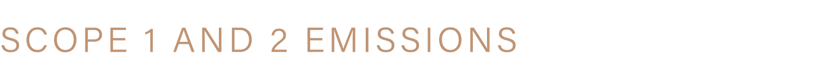 SCOPE 1 AND 2 EMISSIONS